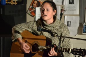 Gaby Phillips sings "Fast Car" by Tracy Chapman while playing the guitar.